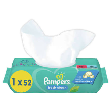 Pampers lingettes 1x52