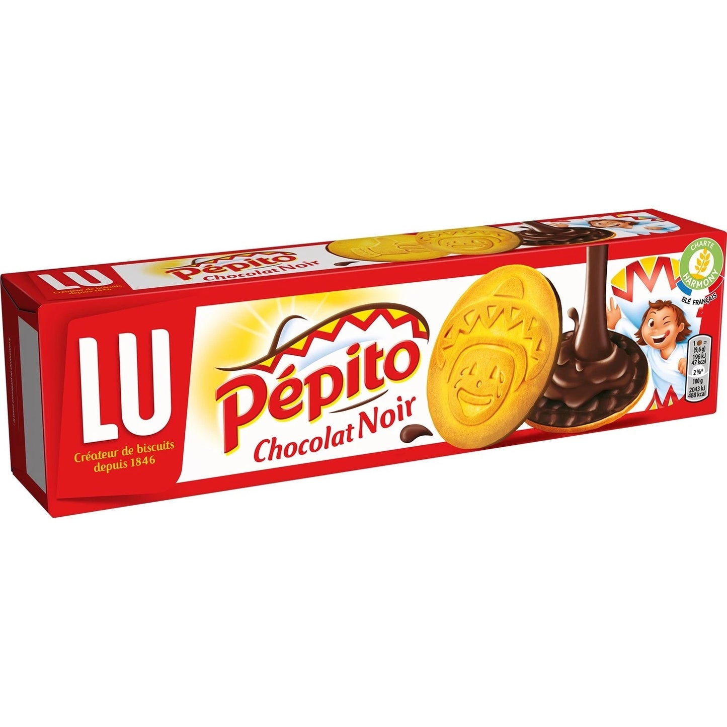 Pépito chocolat noir LU 192g