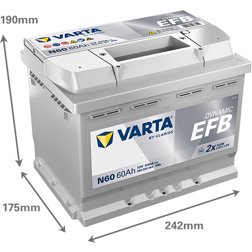 Batterie VARTA N60 60Ah EFB