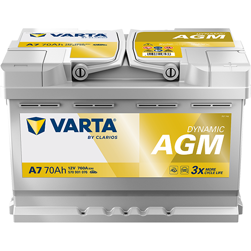Batterie VARTA A7 70Ah 12V 760A 570 901 076