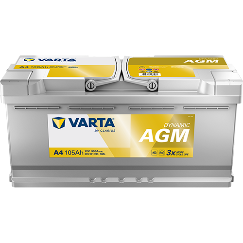 Batterie VARTA A4 105Ah 12V DYNAMIC AGM